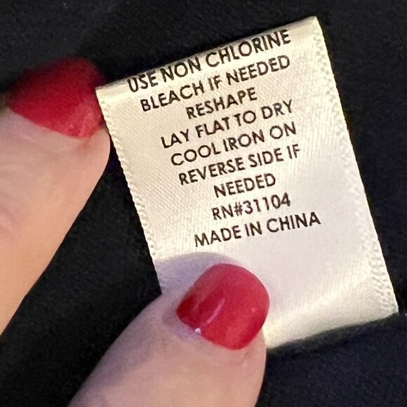 Kim Rogers Med Cotton Cardigan Sweater Button Front Scoop Neck Blue White NWT - Picture 10 of 14